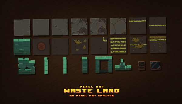 Pixel Art Waste Land Thegameassetsmine