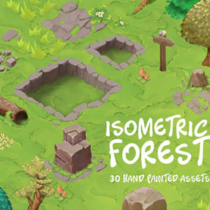 Isometric Forest Sprite Set