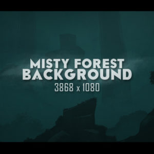Misty Forest Background