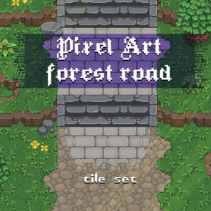 Pixel Art Forest Road