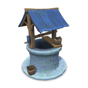 Low Poly Medieval Well