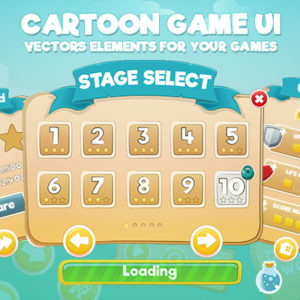 Cartoon Game UI