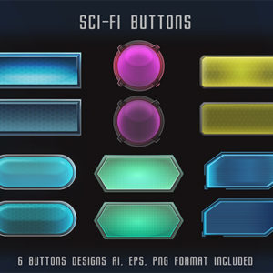 Sci-Fi Buttons