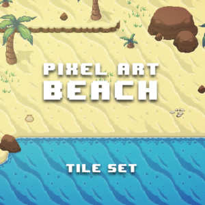 Pixel Art Beach Tile Set