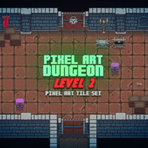 Pixel Art Top Down Dungeon Level 2
