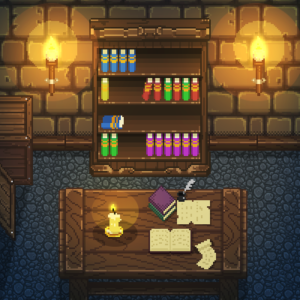 Pixel Art Medieval Interiors