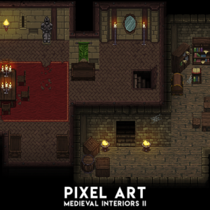 Pixel Art Medieval Interiors 2