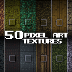50 Pixel Art Textures