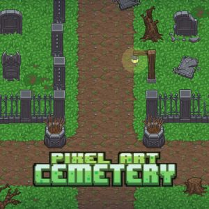Pixel Art Cemetery