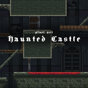 Pixel Art Haunted Castle