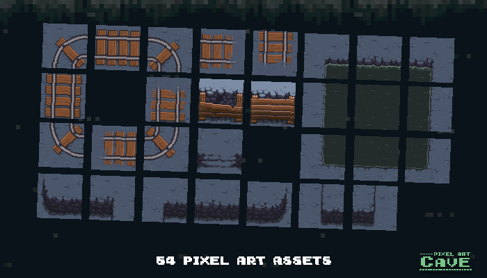Pixel Art Cave Back Gif - thegameassetsmine