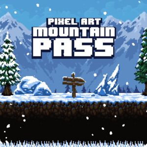 Pixel Art Mountain Pass