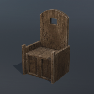 3d Medieval Set -Table and Chairs