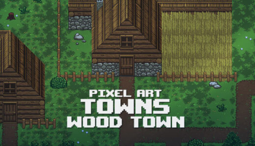 Pixel Art Towns Wood Town Thegameassetsmine