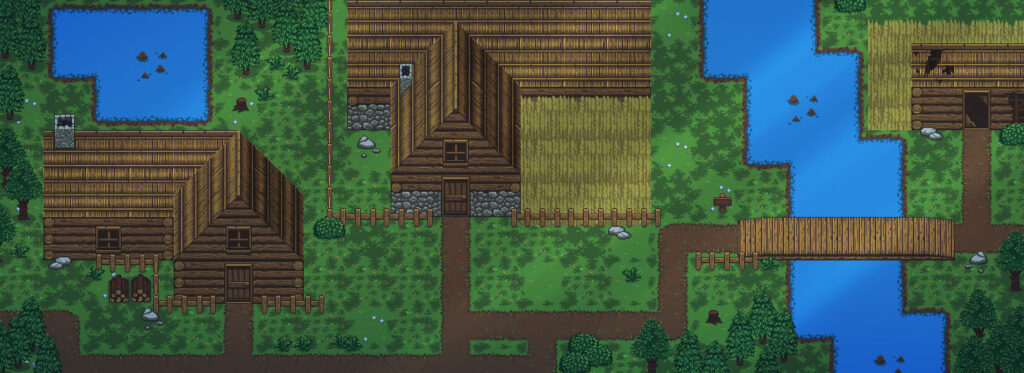 Pixel Art Towns Wood Town Thegameassetsmine