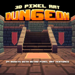3D Pixel Art Dungeon