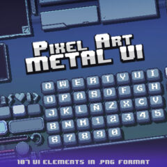 Pixel Art Metal UI