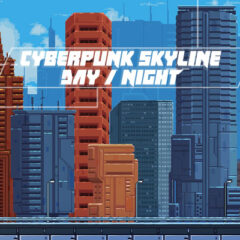 Cyberpunk skyline Day And Night