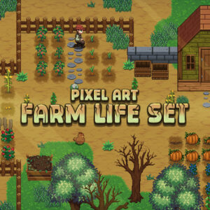 Pixel Art Farm Life Set