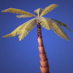 3D Low Poly Cartoon Trees